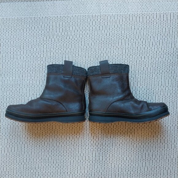 Timberland Brown Leather Boots Mens 8 Earthkeepers Waterproof Climapath Vibram - Picture 8 of 12